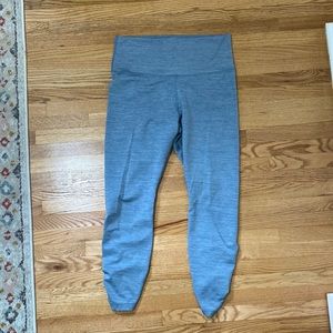 Nike Dri-fit Cropped Blue Workout Pants